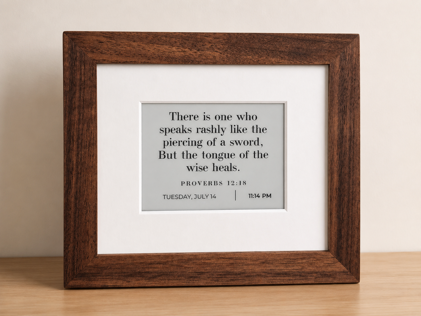 Daily Bible Verse Clock and Calendar