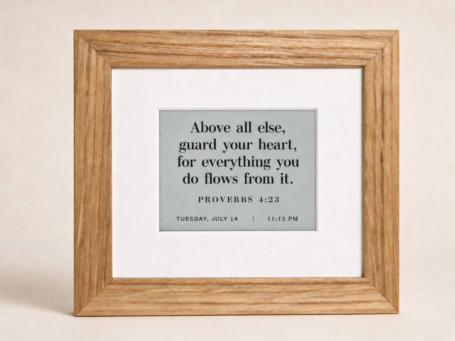 Daily Bible Verse Clock and Calendar